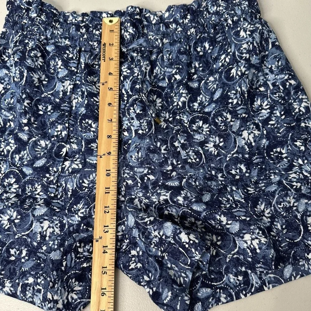 Ralph Lauren‎ Linen Shorts Blue Paperbag Size 12